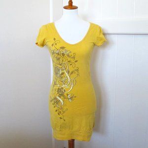 3/$15 South Pole | V-Neck Dress with Metallic Gold